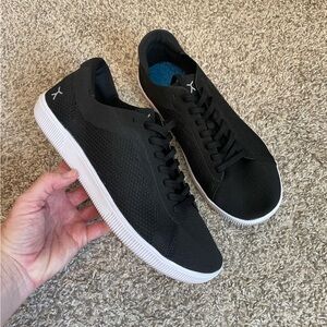 Flux Adapt Shoes Mens 10.5 W 11.5 Trainer Black Barefoot Minimal Knit Sneakers